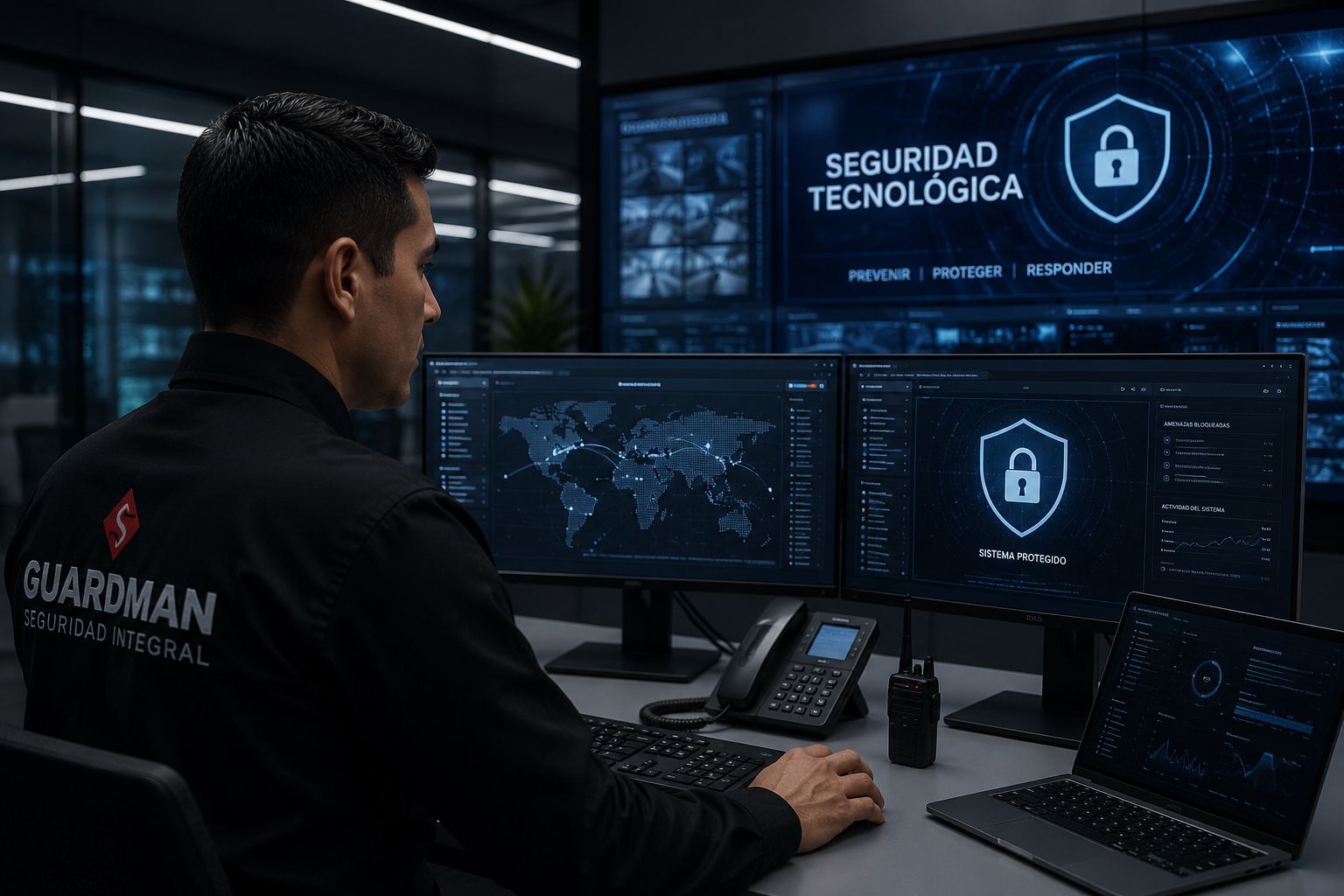 Central de monitoreo y seguridad electrónica GUARDMAN